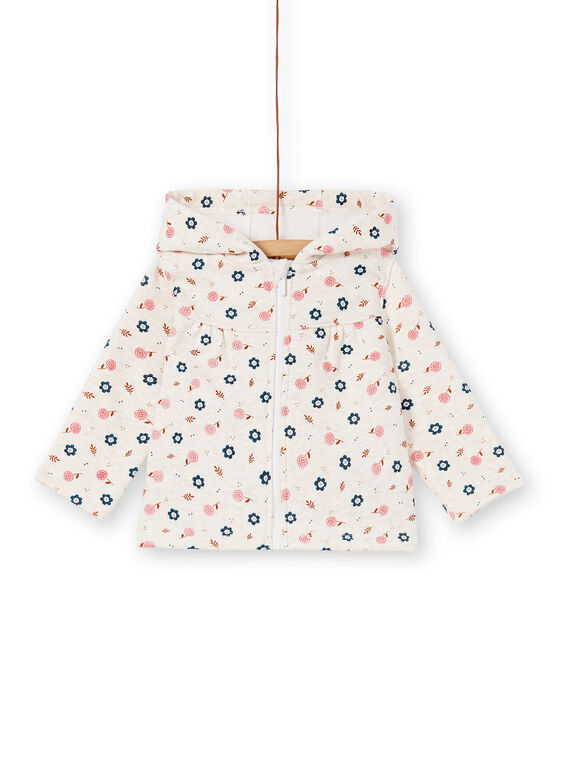 Veste de jogging grise bébé fille KISAHOJOG / 20WG09O1JGHA011